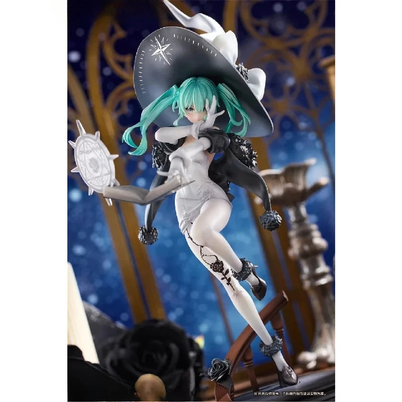 Genuine New In Stock 25cm Original Ribose Rise Up Series 1/8 Hatsune Miku Fantasia Witch Pvc  Figures Model Toy Gifts