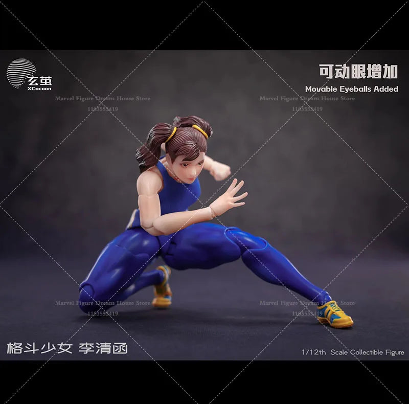 1/12 Scale Fighting Combat Girl Li Qinghan 6inch Full Set Action Figure Female Soldier Doll In Stock PJ01 With Accessory Kit