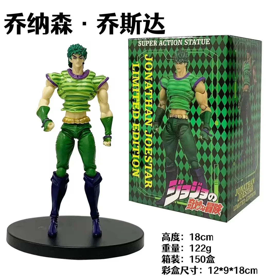 18CM Аниме JoJo's Bizarre Adventure Figure Jonathan Joestar Statue Legend Standing Model Toy Gift Aciton Figure