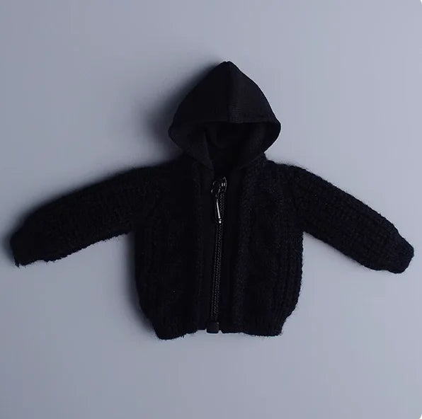 1/12 Scale Male Soldier Knitted Sweatshirt Sweater Jacket Cardigan Coat for 6in Asi Dolls Action FIgure Body Model DIY