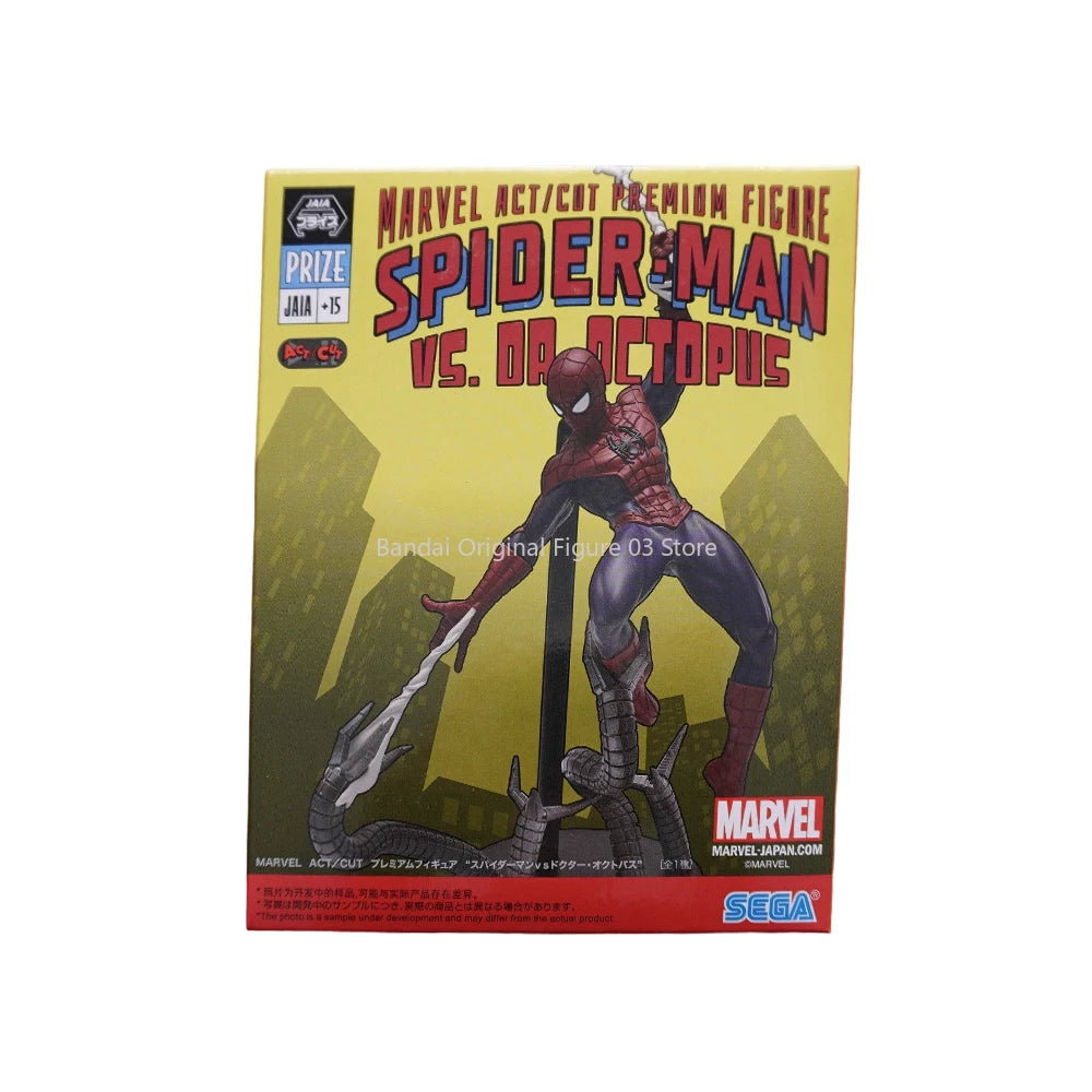 Original SEGA Spiderman VS OA Octopue 2099 Gwen Stacy YAGNETO CAPTAIN AMERICA Anime Figure Toys PVC Model Collection