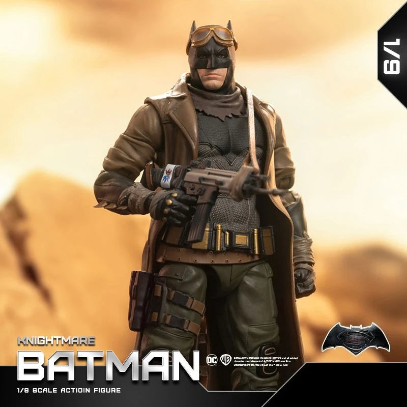BVS batman Fondjoy Nightmare Desert Batman 19cm Action Figure DC Movie Characters Collectible Model PVC Model Boys Birthday Gift