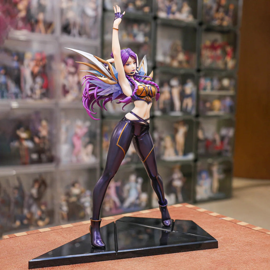 K/DA Evelynn Figure Ahri Akali Kai'Sa PVC 27cm 1/7 Anime Toy Game Merchandise Model Collection Display Gift Official In Stock