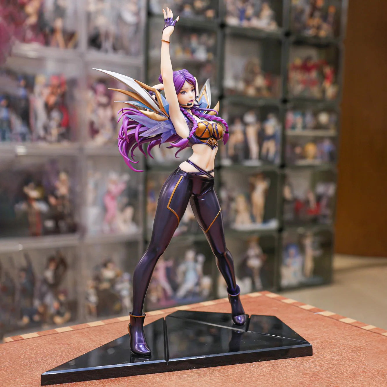 K/DA Evelynn Figure Ahri Akali Kai'Sa PVC 27cm 1/7 Anime Toy Game Merchandise Model Collection Display Gift Official In Stock