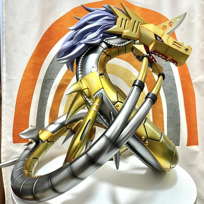 Digimon Adventure Anime Figure Metal Seadramon 40cm Action Figureine Gk Pvc Statue Model Collect Decoration Toys For Kid Gifts