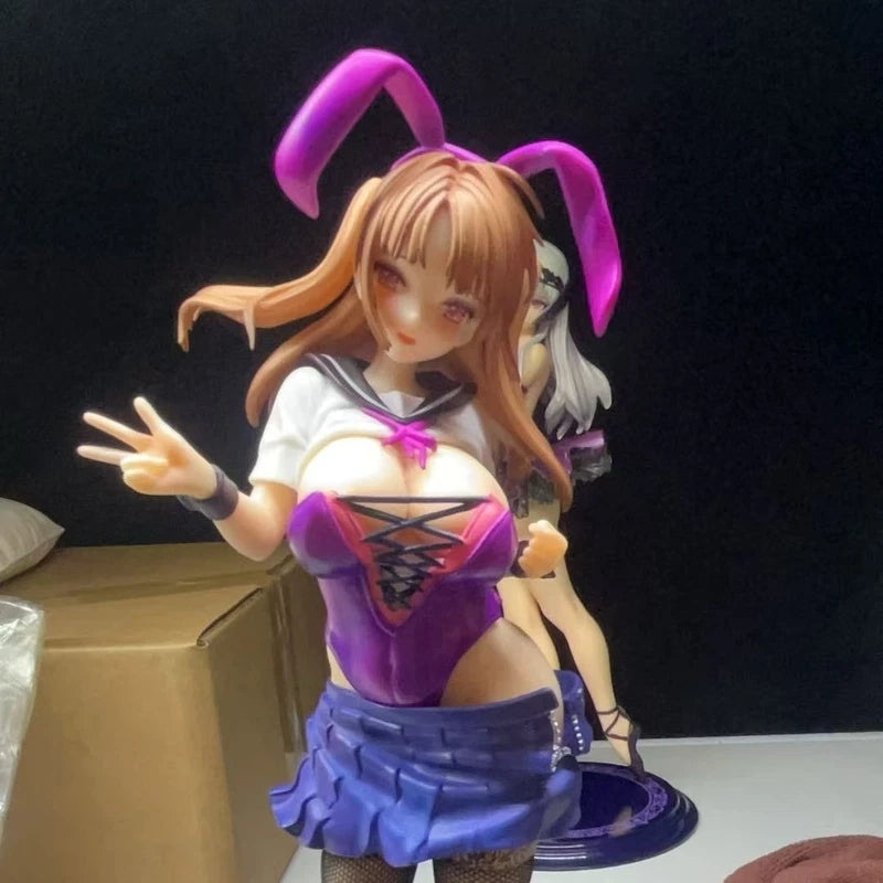 New Kuzuhara Usagi Bunny Girl Figure PVC Black Stockings Pleated Skirt High-Detail Action Figure Model Collectible Toys Gifts
