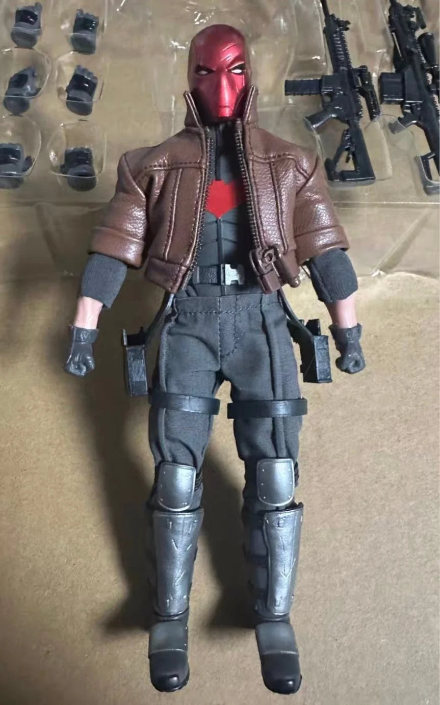 Toysremake Detective Comics Anime Mini Head Sculpt Ornament 6" Full Set Toys Trd001 1/12 Red Hood Movable Action Figure Gifts