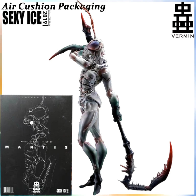 Sexy Ice Genuine Vermin Series Mantis Girl Tiger Beetle Artificial Evolutionary Experiment Subject Action Figures Model Toy Gift