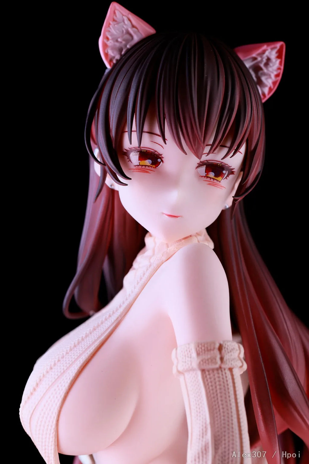 TYCTOYS Original SuperNova 1/6 Kitada Ryuuma Cat-Eared Private Girl Fang-Chan Figure Suspender Sweater Model Toy Ornament Gifts