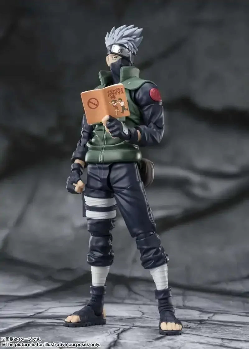 Domestic Version Kakashi 2.0 Naruto Hatake Kakashi Figure SHFiguart Shippūden The Hero of Sharingan Collectible Model Decoration