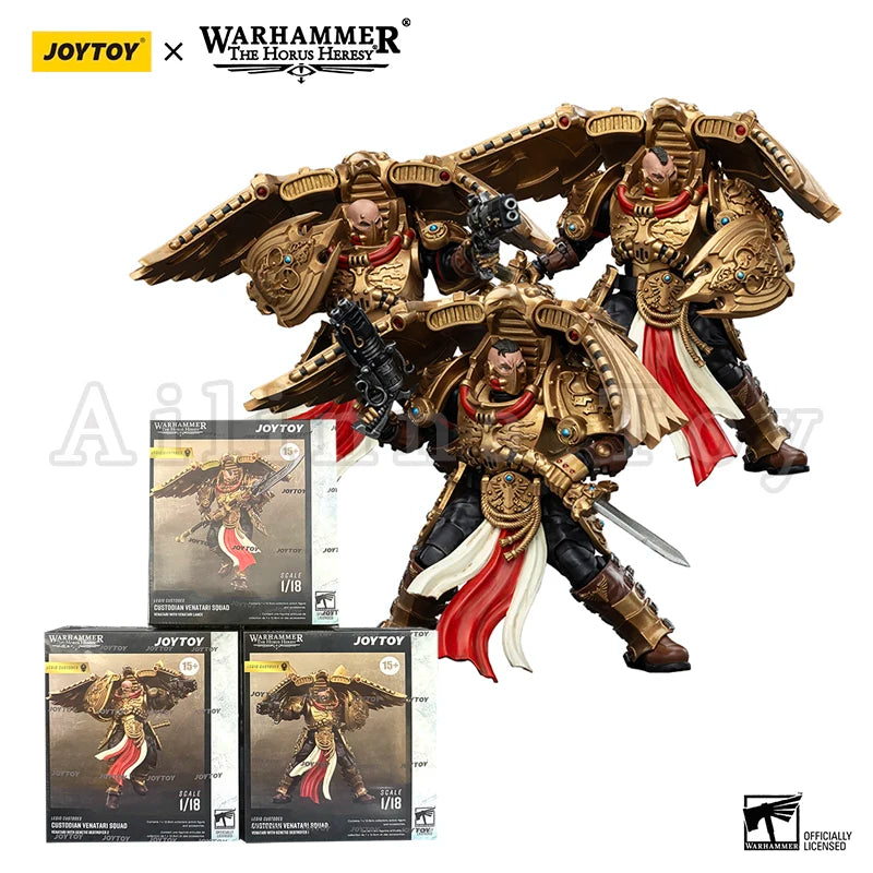 JOYTOY 1/18 Action Figure 40K The Horus Heresy Legio Custodes Adeptus Custodes Figures Achillus Dreadnought Anime Military Model