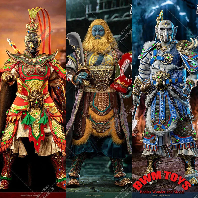 Three Demons HAOYUTOYS 1/6 Scale Collectible The Journey to the West Yellow Toothed Old Elephant Lion Eagle 12'' Action Figure