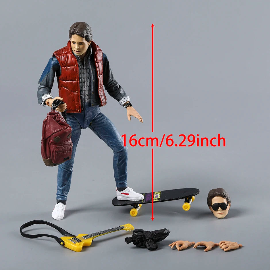 NECA Back to the Future Marty McFly Guitar Ultimate Action Figure Doll Handmade Model Toy