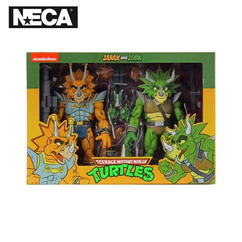 NECA 54159 Toys Teenage Mutant Ninja Turtles Zarax And Zork 2-Pack 18 cm Action Figure Original Anime Doll Model Collection Gift