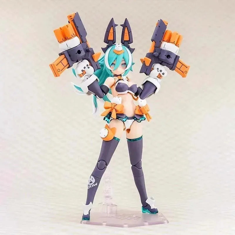 In Stock Kotobukiya KP788 Megami Device Puni Mofu Lang Mobile Suit Girl Action Figure Assembly Model Original Toys Gifts