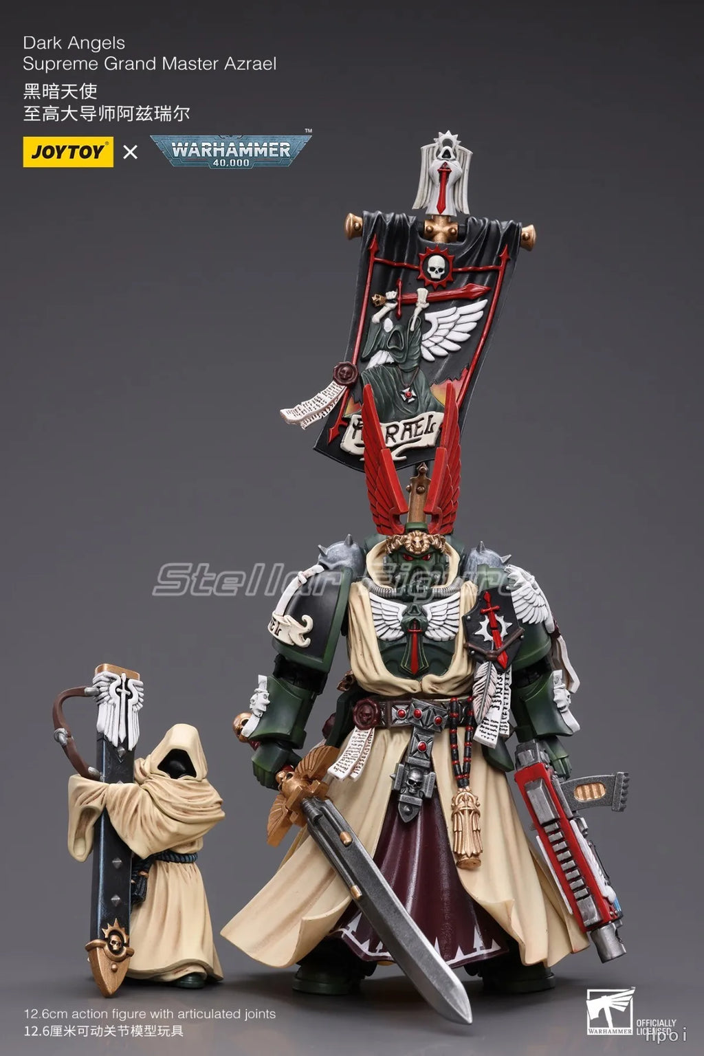 【SF】JOYTOY 1/18 Action Figure Dark Angels Supreme Grand Master Azrael Model Toys Gifts Collection Ornaments