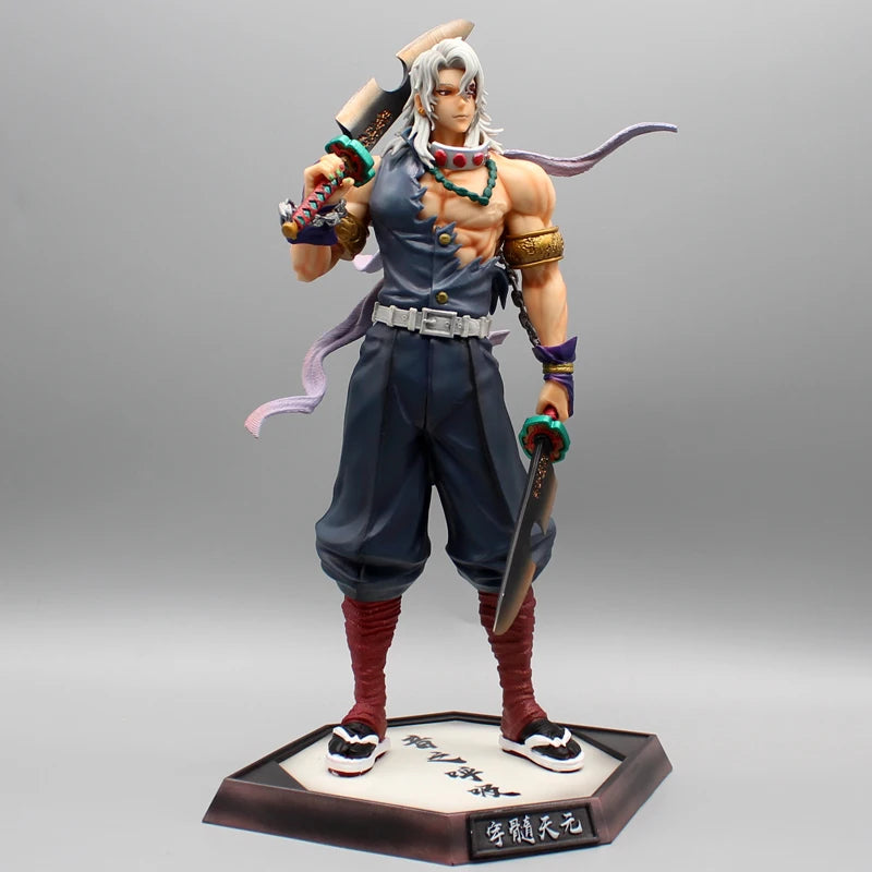 Anime Demon Slayer Figure Uzui Tengen Gk Statue Figurine Pvc Model Doll Collection Desktop Ornament Toys Children Birthday Gifts