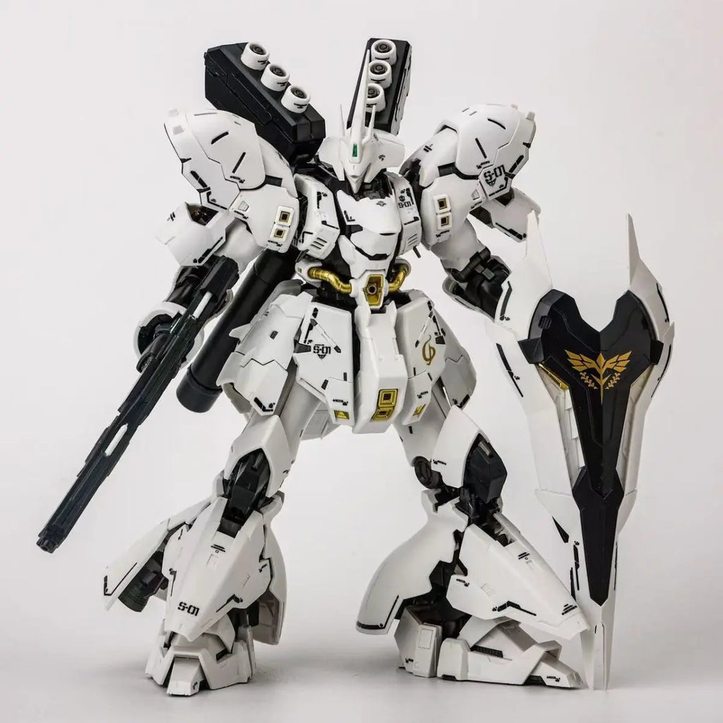 star model RG 1/144 Assembly Model Kit MSN-04 White Sazabi With special effects Action Figure Robot Plastic Model robot toy gift