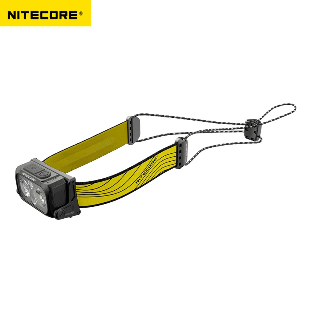 Челник Nitecore NU25 400 лумена USB-C, презареждащ се, лек, с двоен лъч и червено осветление, за туризъм, катерене, къмпинг