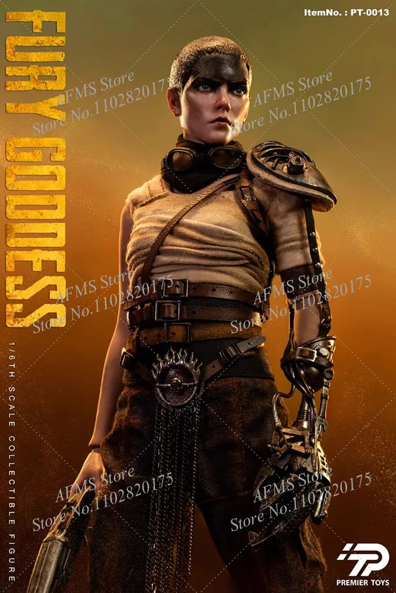 Premier Toys PT-0013 1/6 Scale Collectible Figure Blackened Wasteland Girl Anya Mad Max Fury Goddess Full Set 12" Action Figure