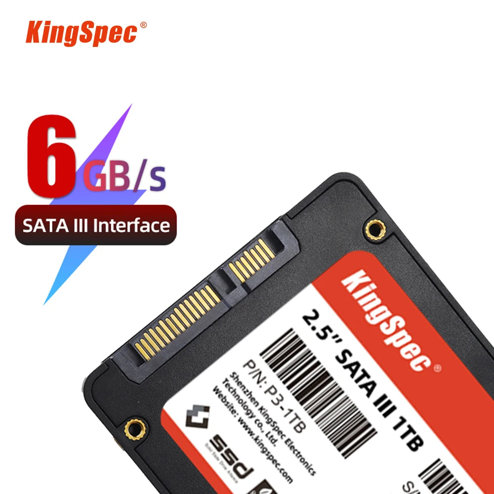 KingSpec SSD 120G 240gb 256GB 512GB 1TB Hdd 2.5 Sataiii  Hard Disk Drive for Computer Laptop Ssd Internal Hard Drive SATA Disk