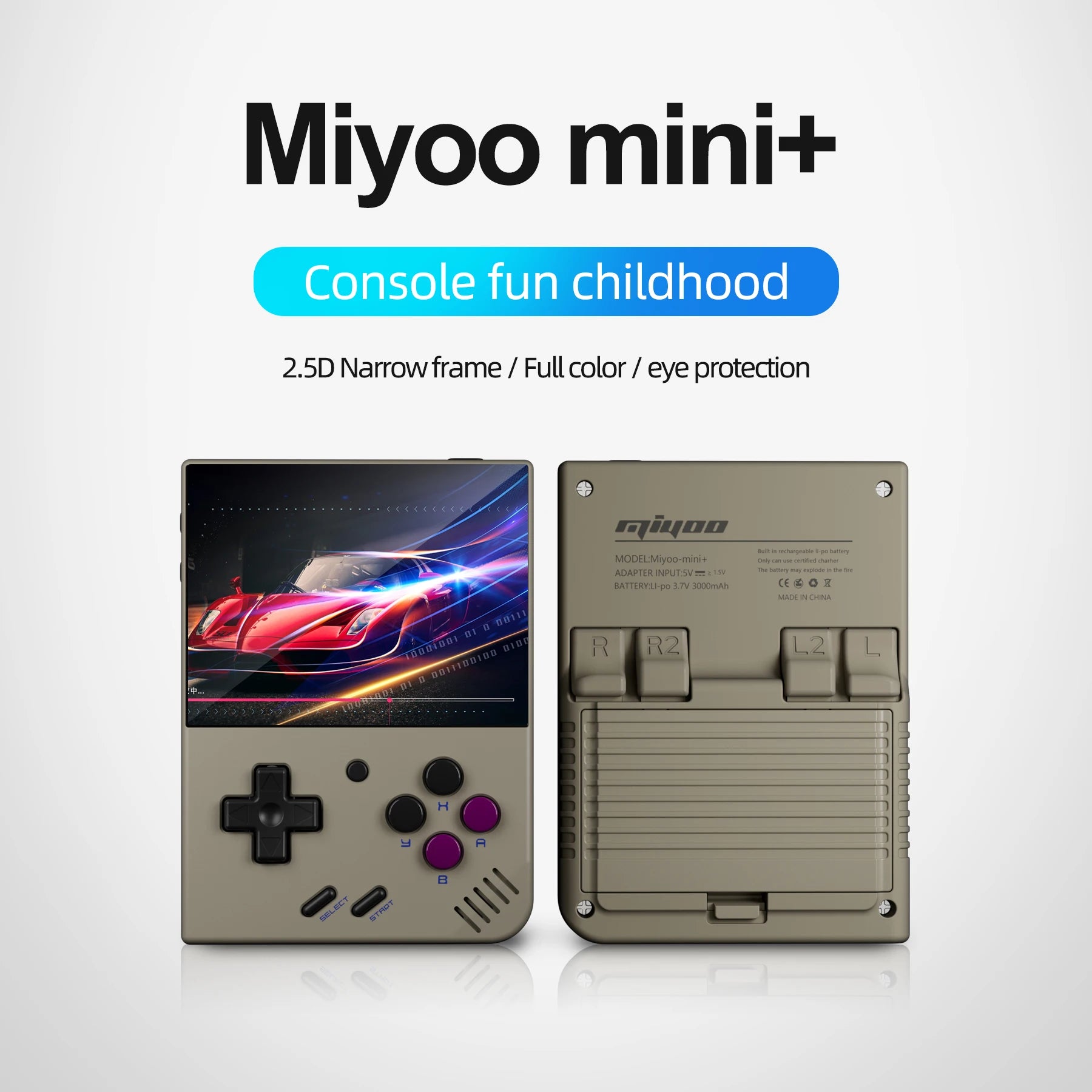 Miyoo Mini Plus Open Source Retro Express Editio Game Console Portable Gba Gaming Ps1 Nostalgic Style Handheld Game Players Gift