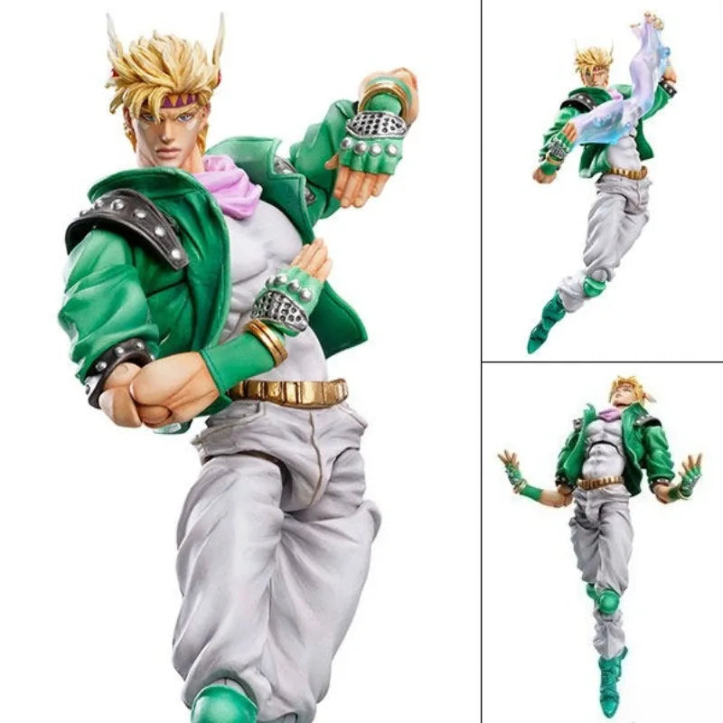 In Stock Medicos Super Action Statue JoJo's Bizarre Adventure Battle Tendency Caesar Zeppeli Green Limited Edition Action Figure