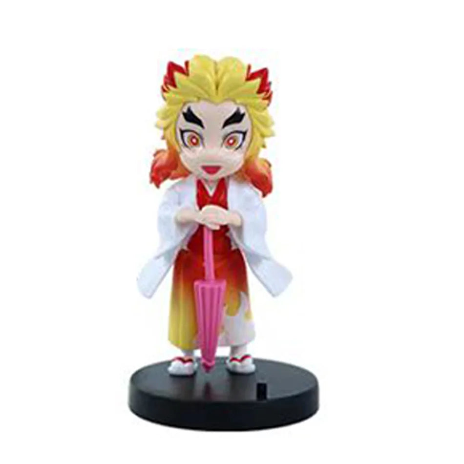 Demon Slayer Plum Rain Series Blind Box Nezuko Tanjiro Q Version PVC Figures Mystery Pack Birthday Christmas Gift