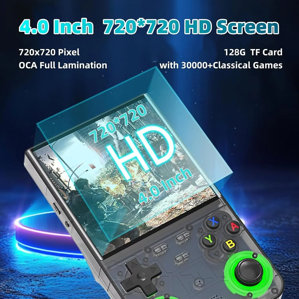 Retro R36 Ultra Handheld Video Game Console IPS Screen 128GB Games Portable Pocket Player Linux System R36S R36 PRO