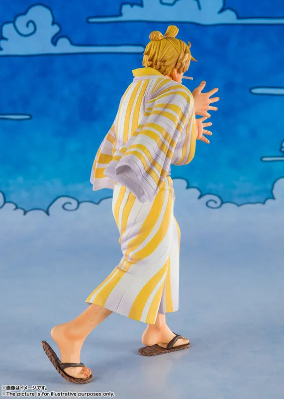 In Stock BANDAI Original Figuarts ZERO ONE PIECE Vinsmoke Sanji Wano Country Sangoro Anime Figure Birthday Present Toy Gifts