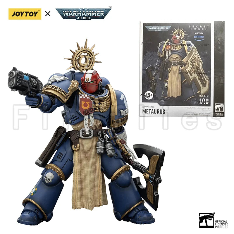 1/18 JOYTOY Action Figure 40K Ultramarines Titus Metaurus Levantus Torvald Anime Model Toy