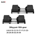 Multiple Colors Adjustable Dumbbells Set 2kg(5lb) or 4kg(9lb) Increase Max 45kg(100lb) Home Fitness Fast Adjustment Dumbbells
