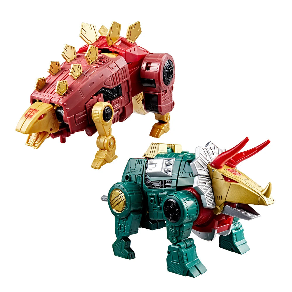 [In-Stock] Hasbro Transformers Age of the Primes G2 Universe Dinobot Slug and Snarl 2-Pack-Set 21.5cm Leader Class Figure Toys