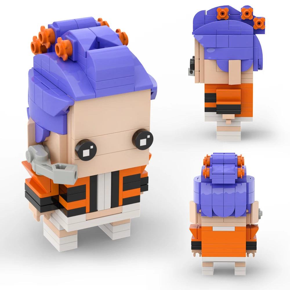 2026 Huntrix Girl Rumi Action Figures Building Blocks Set Zoey Q Version Character Assembled Toys Christmas Gift for Anime Fans