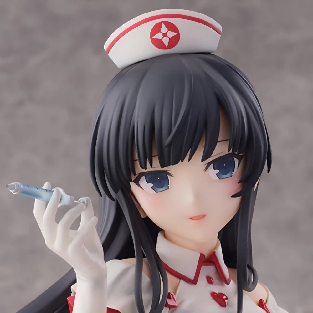 Original Brand New ‌WING HOBBY STOCK 1/4 Senran Kagura Ikaruga Nurse Figure Anime Collectible Model Statue Gift
