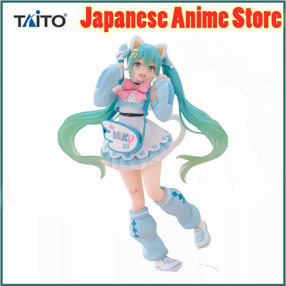 TAITO Original fashion Hatsune Miku Anime Figure Action Figurine Model Collector Toys Hatsune Miku BANPRESTO Collectible Gift