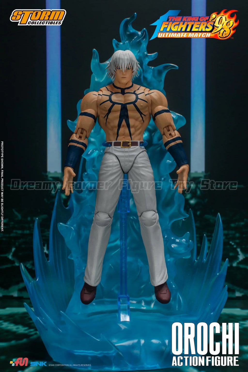 【In Stock】Original STORM TOYS SKKF04 YL BK THE KING OF FIGHTERS '98 Orochi 1/12 Action Figure Ornament Model Collection