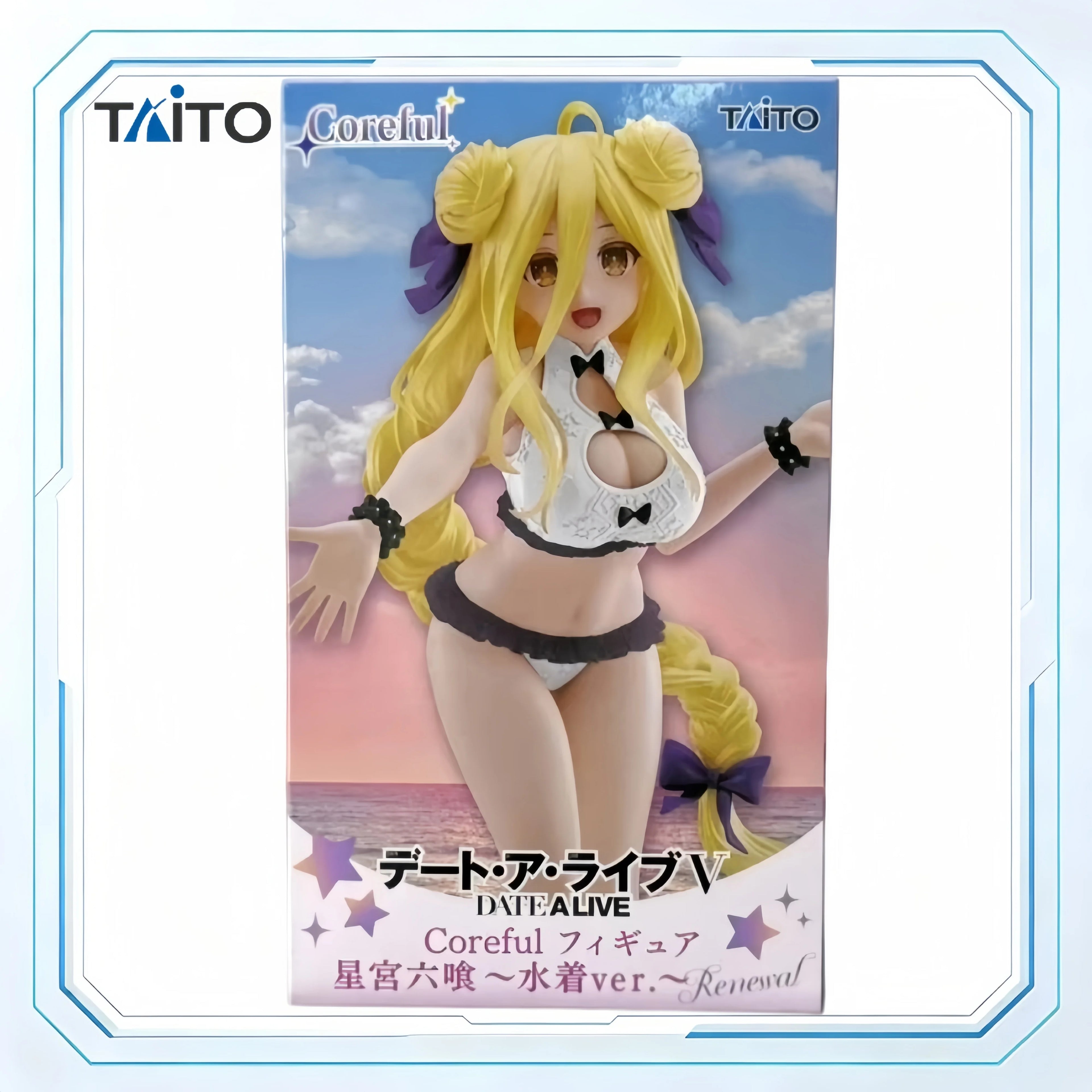 In Stock Taito Original Genuine Anime Date A Live V Hoshimiya Mukuro Coreful Figure Swimsuit Ver Renewal 18cm Model Toy Figures