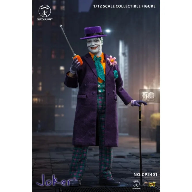 CPTOYS NICE TOYS Original 1/12 Finished Movable Doll Joker 1989 Edition Anime Action Figure Toys Collectible Gifts for Boys