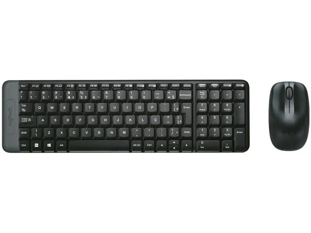 Logitech MK220 USB-Kabelloses Tastatur-Maus-Set – Spritzwassergeschütztes Design, Büro/Gaming/Desktop-Computer/Laptops, Geschenk