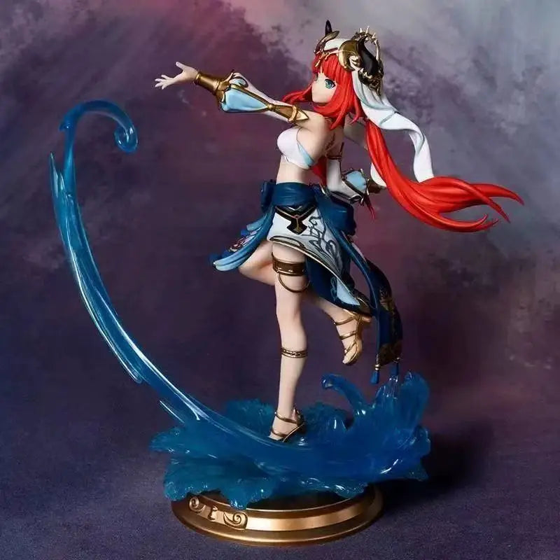 Genshin Impact Nilou Floral Dancer Action Figure PVC Model Statue Elegant Pose Game Collectible Desktop Decoration Toy Boys Gift