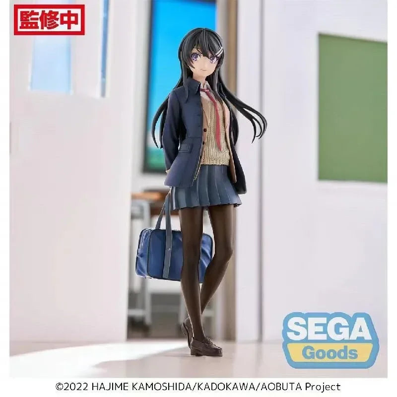 Auf Lager Original Echtes SEGA Rascal Träumt Nicht Von Bunny Girl 18cm Sakurajima Mai Anime Abbildung Modell Spielzeug Sammlung geschenke