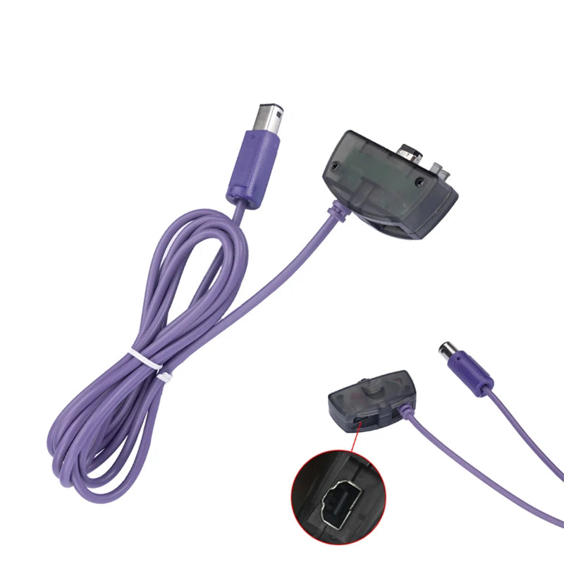 For GBA Link Cable Game Boy Advance Video for Nintendo Gamecube NGC Link Connection Adapter Cords  Data Cord Accessories