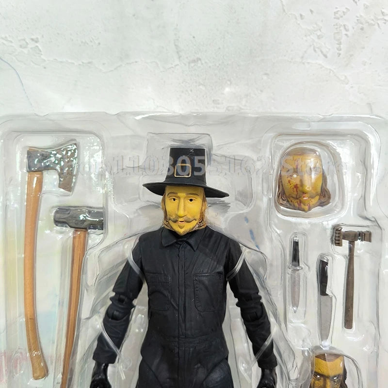 7inch Original NECA Thanksgiving There Will Be No Leftovers Ultimate John Carver Action Figure Anime Collectiblble Model Gift
