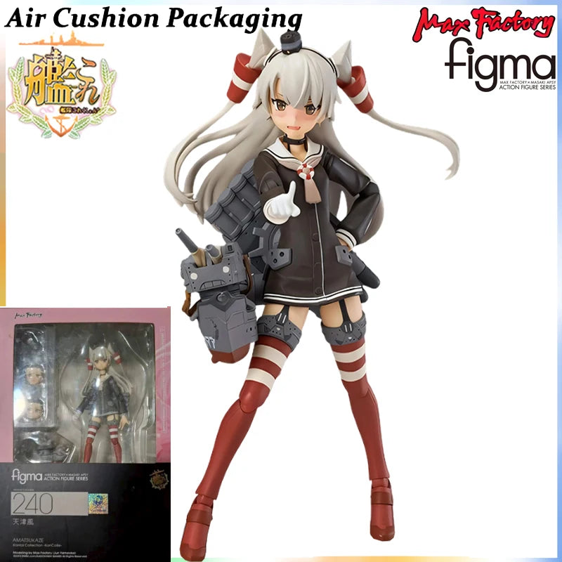 Max Factory Kantai Collection Kumano Kai Ni Akagi Amatsukaze Renzouhou Kun Figma Action Figure Model Toy Official Licensed