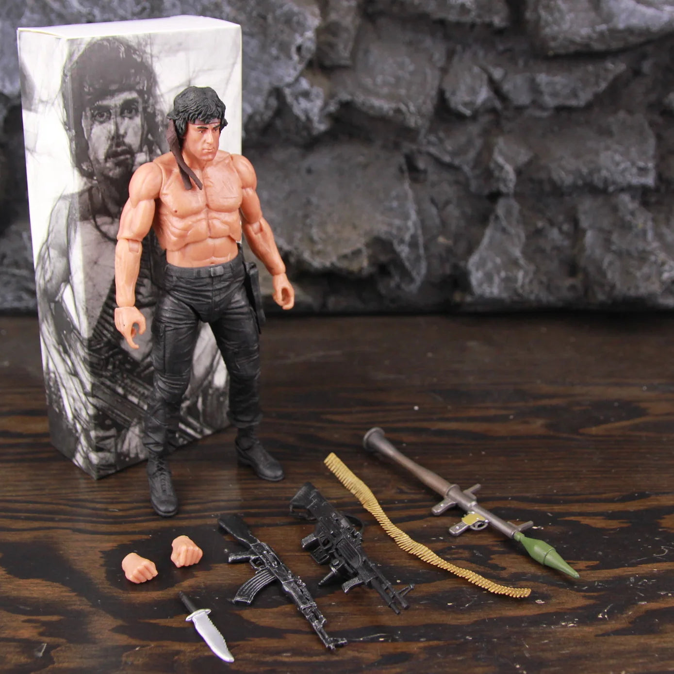 Classic Movie First Blood Ron Kim John J.R Rambo 7" Action Figure Special Forces Soldier Avenger Sylvester Film Toys Doll Model