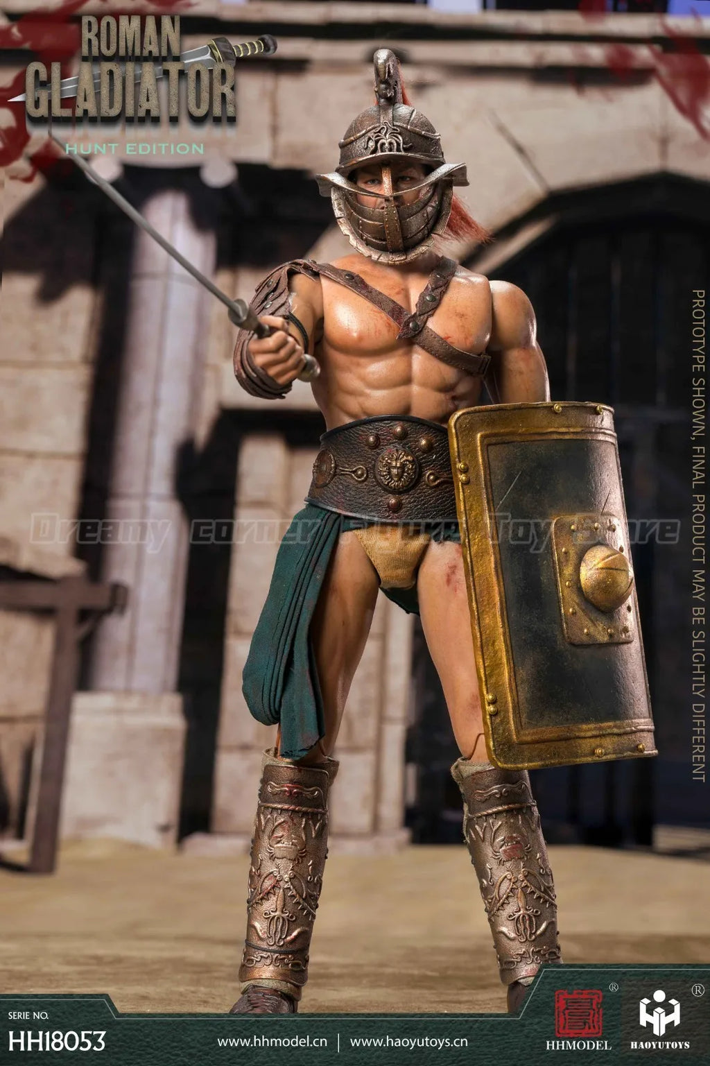 【In Stock】HHMODEL HAOYUTOYS HH18053 Imperial Legion Roman Gladiator Hunting Edition 1/6 Action Figure Model Collection Ornament