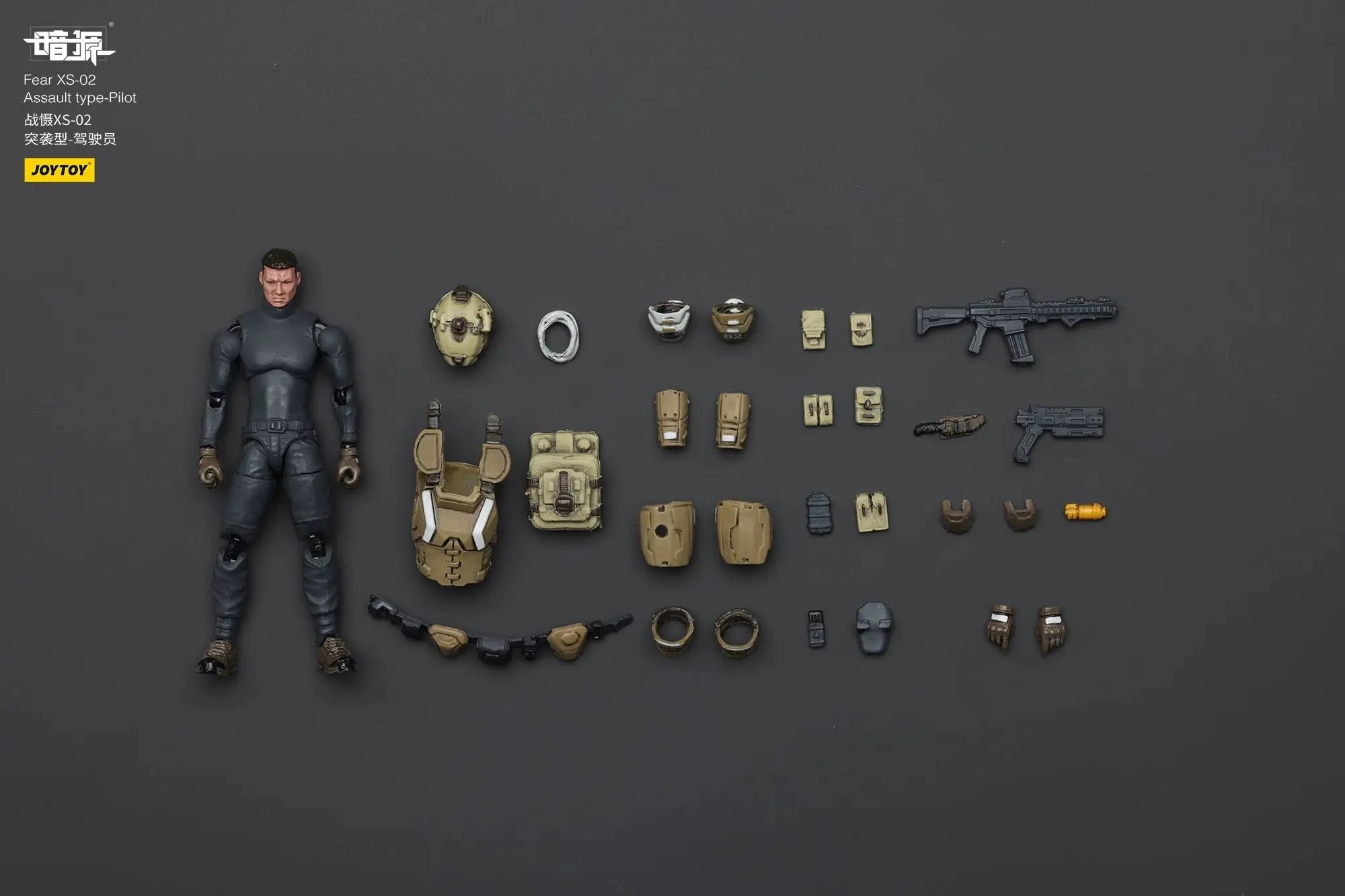 JOYTOY Dark Source Fear XS-02 Assault type-Pilot Action Figure Doll Model Gift Decoration Collection
