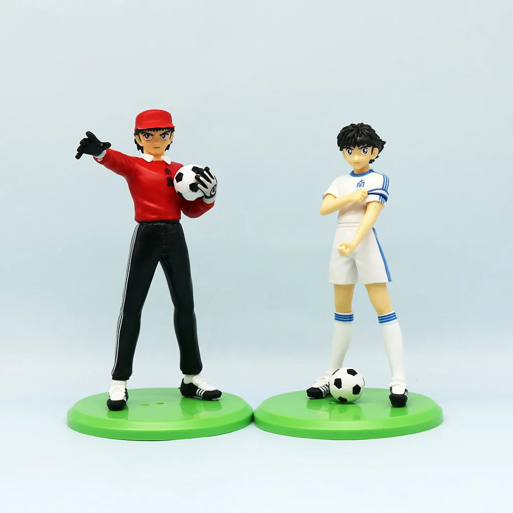18cm Captain Tsubasa Anime Figure Ozora Tsubasa Action Figures Hyuuga Kojirou/Wakabayashi Genzou Figurine Collection Model Toys