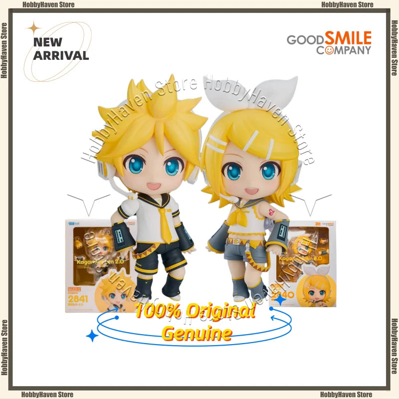 In Stock Good Smile Company ‌‌‌‌‌Kagamine Ring 2.0 / Kagamine Len 2.0 #2840#2841 Official Genuine Action Figure Collection Gift。